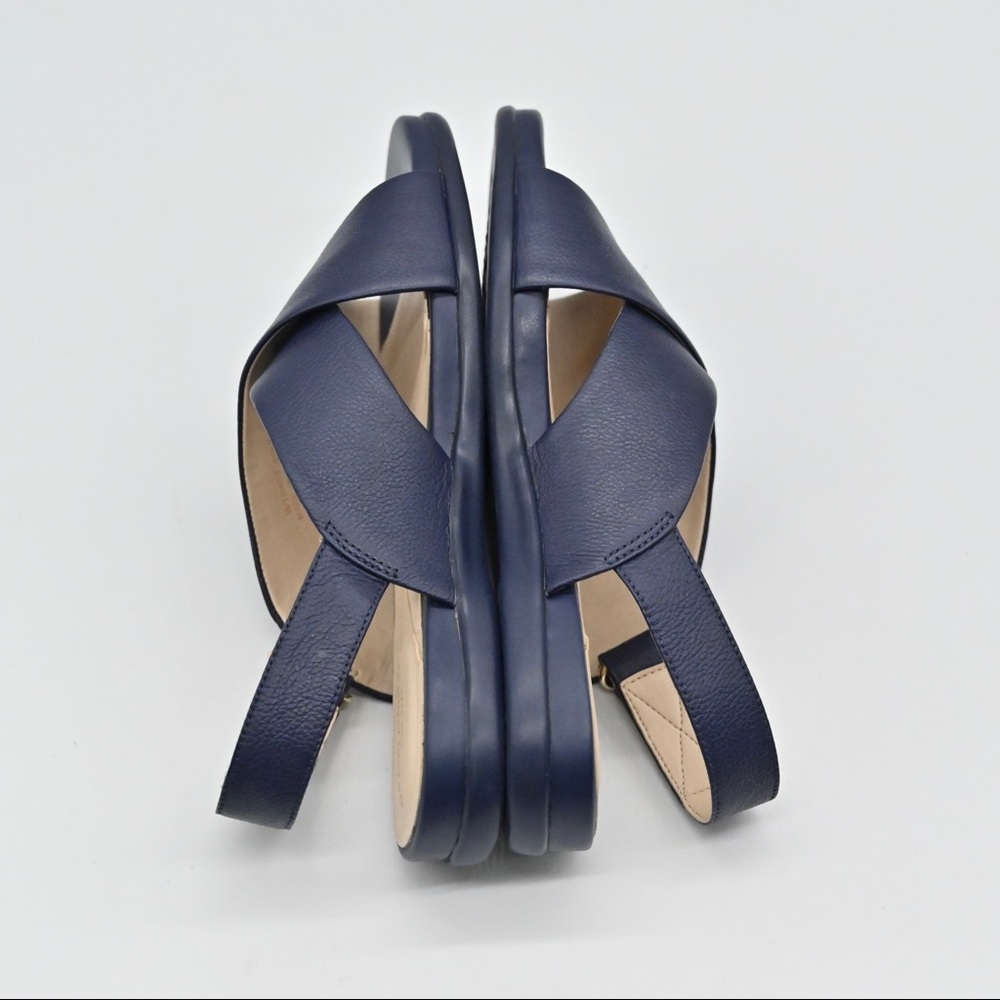 NEW COLE HAAN Navy Grand Ambition Flat Sandal #956 - Picture 6 of 11
